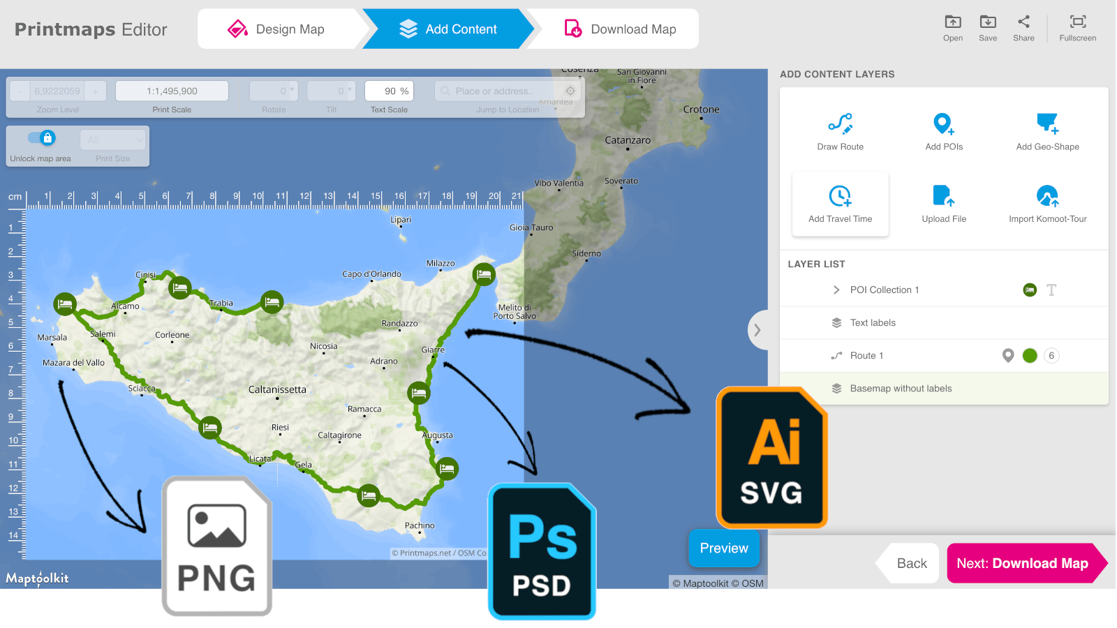 mappe da stampare